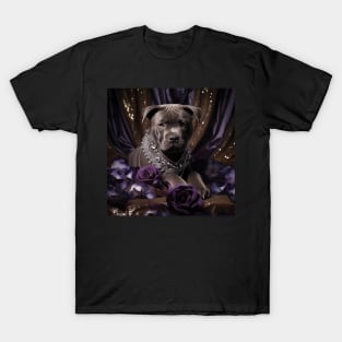 Royal Blue Nose Staffy T-Shirt